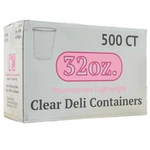 500 Pc 32 Oz Durable Deli Food/soup Plastic Lightweight Containers W/lids 1 Case. Fixed Price $126.98.