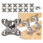 Accencyc Bracket 12 Pack Detachable Butterfly Corner Brace Removable Hardware. Fixed Price $19.97.