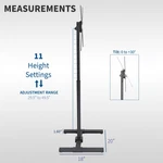 Vivo Tv Display 13" To 65" Floor Stand, Height Adjustable Mount For Flat Screen. Fixed Price $59.99.