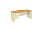 Hon 38292LCL 38000 Series Left Pedestal Desk With Lock, Harvest / Putty. Fixed Price $1423.99.