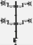 New Tripp Lite Quad-monitor Flex-arm 13" 27" Display Desk Clamp Computer Stand. Fixed Price $89.99.