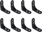 Dnyta 8PCS Stainless Steel Shape Shelf 2 Inch Black Angle Brackets Wal. Fixed Price $14.13.