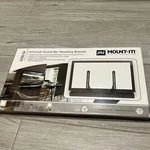 Mount-it Universal Sound Bar Mounting Bracket. Black- MI-SB39 33LB Max. Fixed Price $19.99.