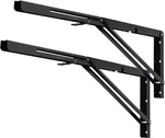 Yumore Folding Shelf Brackets, 24 Heavy Duty Bracket, Inch, Black. Fixed Price $61.42.