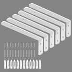 Lsk 6PCS Bracket, 5" 2"(125 50MM) Shelf Support Max Inch, White. Fixed Price $23.31.