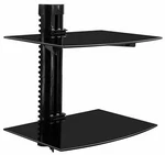 Mount-it! Floating Wall Mounted Shelf Bracket Stand 2 Shelves, Open Box. Fixed Price $25.87.