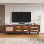 The Tv Cabinet Is Equipped Led Lights 2 Drawers Glass Doors And Storage Space. Fixed Price $288.00.