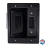 Legrand On-q HT2102BKV1 Hardwired In Wall Cable Management Kit Tv Outlet. Fixed Price $52.24.