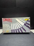 Vintage Ginsu Classic Knife Set 10 Piece Gourmet Cutlery 1995 Boxed Steak Knives. Fixed Price $24.99.