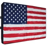Outdoor Tv Cover 70 - 75 Inch 600D Weatherproof Waterproof American Flag. Fixed Price $55.99.
