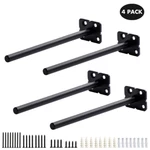 Floating Shelf Brackets 8 Inch 4-PACK Heavy Duty Invisible Wall Mount Support. Fixed Price $16.99.