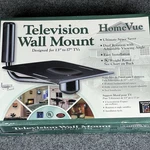 Homevue Black HVW13-B Television Wall Mount Stand 13" 17" Tv's Upto 60LBS. Fixed Price $29.00.