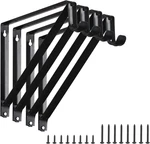 Heavy Duty Closet Shelf Rod Brackets, Wall Mounted Shelves With. Fixed Price $36.31.