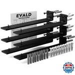 Evald 6-PACK Hidden Floating Shelf Brackets Black Steel For 10-INCH Boards. Fixed Price $95.39.