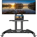 Nb North Bayou Mobile Tv Cart Ul Listed Rolling Stand Wheels For 32 To 75. Fixed Price $194.84.