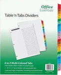 Office Essentials 11677 Table 'n Tabs Dividers, 26-TAB, Letter. Fixed Price $8.14.