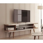 Manhattan Comfort Utopia Wood Stand Up 65" In White/maple Cream. Fixed Price $326.99.