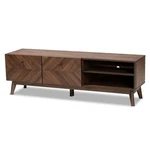 Baxton Studio Hartman Walnut Brown Finished Wood Tv Stand. Fixed Price $233.85.