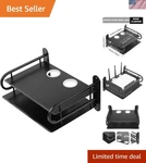 Black Metal Double Wireless Wifi Router Storage Box/tv Set Shelf Wall Han.... Fixed Price $48.79.