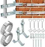 Galvanized Steel Antenna Chimney Mount Heavy Duty Wall With Silver. Fixed Price $78.59.