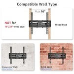 Mountup Listed Tv Wall Mount, Full Motion For Most 26-65 Inch Flat. Fixed Price $35.01.