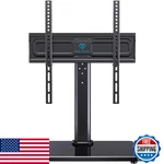 Perlesmith Swivel Stand For 24-60" Tvs, 8-ADJ Height, Tempered Glass Base, 99. Fixed Price $84.47.