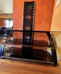 Z Line Glass Tv Stand With Mount. Fixed Price $50.00.