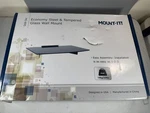Mount-it! MI-895 Steel & Tempered Glass Wall Shelf New Open Box. Fixed Price $21.36.