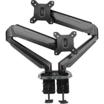 Gabor Dual-arm Monitor Stand Desktop Mount Swivel, Tilt, 360 Rotation. Fixed Price $84.99.