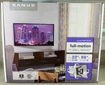 Sanus Simplicity SMF218-B1 Full Motion Wall Mount Fits 22" To 55" Tvs 60 Lbs. Fixed Price $49.95.