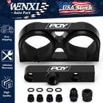 Aluminum Twin Dual Double 044 Fuel Pump Manifold With Mounting Bracket Black. Fixed Price $29.90.