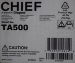 Chief TA500 Thinstall In-wall Box For TS525TU And TS325TU. Fixed Price $189.26.