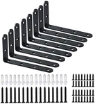 Winker Corner 12PCS Shelf Bracket Heavy Duty Black Steel Brace.... Fixed Price $25.74.