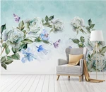 3D Butterfly Peony ZHUA30724 Wallpaper Murals Removable Self-adhesive Ann. Fixed Price $28.51.