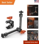 Durable 9.8" Magic Arm Camera Mount - 360 Flexibility For Creative Shooting. Fixed Price $54.58.