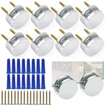 Accencyc Upgraded 3-5MM Frameless Mirror Mounting Hardware 8 Pack Dual-screw .... Fixed Price $23.72.