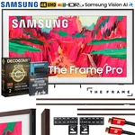 Samsung 75" The Frame Neo Qled 4K Tv 2025 W/ Brown Bezel + Protection Bundle. Fixed Price $1997.99.