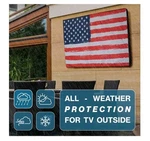 Outdoor Tv Cover 40 - 43 Inch 600D Weatherproof Waterproof American Flag. Fixed Price $30.00.