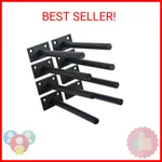 Mhmydz 8 Pcs 6" Black Solid Steel Floating Shelf Bracket Blind Supports. Fixed Price $20.50.