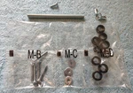 Leftover Parts 4 Wali Monitor Mount GSMP001N: Grommet Bolt Wing Nut Screws Spcrs. Fixed Price $9.99.
