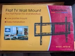New Videosecu Slim Flat Tv Wall Mount MF601B 32"-75". Fixed Price $19.50.