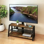 Stand Height Adjustable Universal Swivel Mount 32"-65"TV Entertainment Center. Fixed Price $145.98.