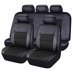 Car 5-SEAT Cover Full Set Cushion Pu Leather Front Rear Protector Waterproof. Fixed Price $70.10.