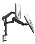 Vivo Pneumatic Arm Dual Monitor Pdesk Mount 17.6LBS 2 75X75 100X100 Black New. Fixed Price $69.98.