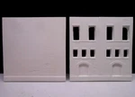 Downtown Deco Ho Scale Background Flat Building Kit Factory Wall Castings. Fixed Price $14.95.