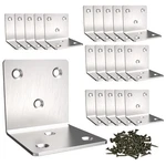 Silver Stainless Steel Corner Bracket,joint Right Angle 2X2X2",. Fixed Price $16.80.