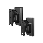 Sanus Universal Bookshelf Speaker Wall Mount Pair Up To 10LB Swivel Tilt - Black. Fixed Price $26.99.