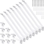 12-INCH Wire Shelf Brackets 8-PACK Metal Closet Supports With 16 Clips. Fixed Price $33.20.