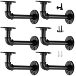 Janyang Industrial Pipe Shelf Brackets 6 Pcs ( For Board Depth 7"-14"), Black. Fixed Price $40.90.