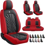 Ankiv Nappa Leather Car Covers Full Set 5 Seats Sedan Suv Black Red. Fixed Price $169.00.
